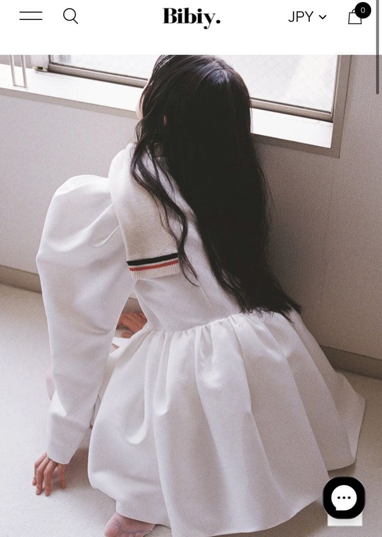 Bibiy DOROTHY PUFF DRESS ホワイト ワンピース