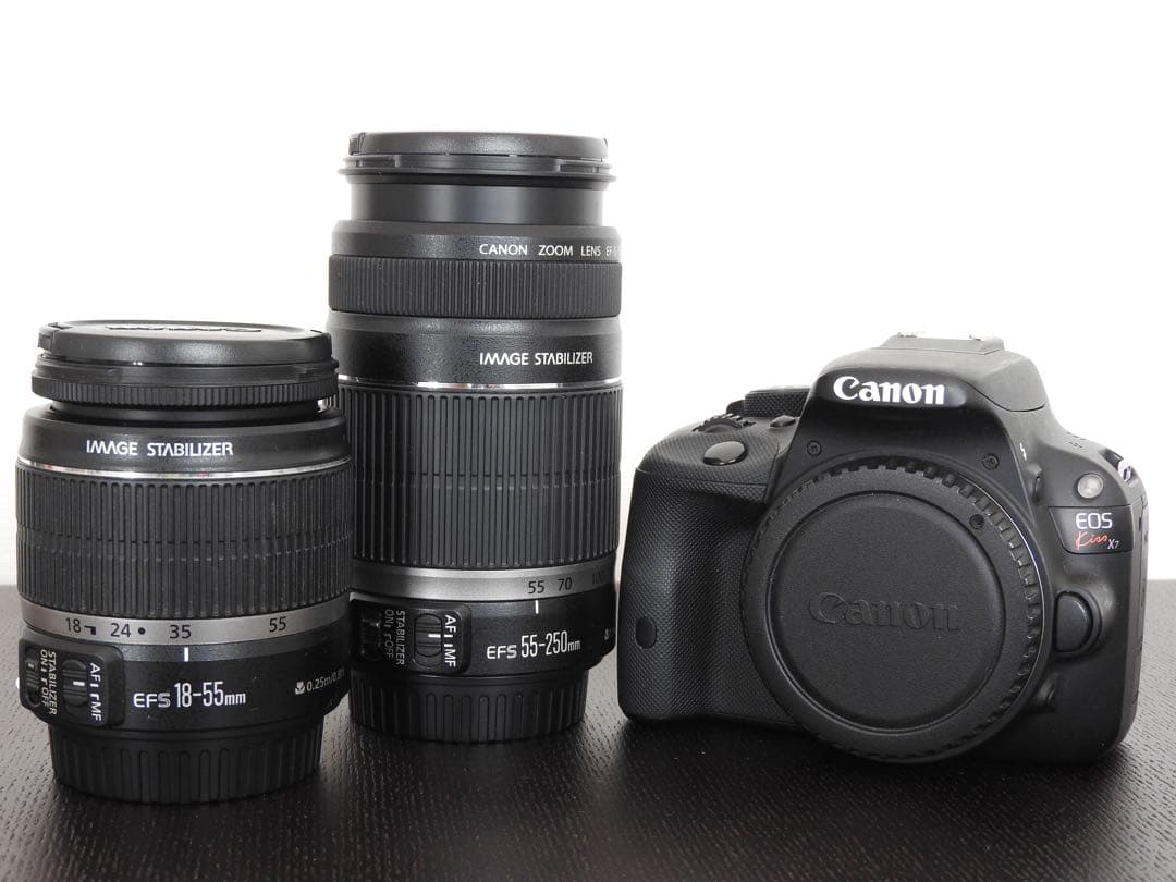 Canon EOS Kiss X7 18-55 55-250 キャノン 一眼レフ