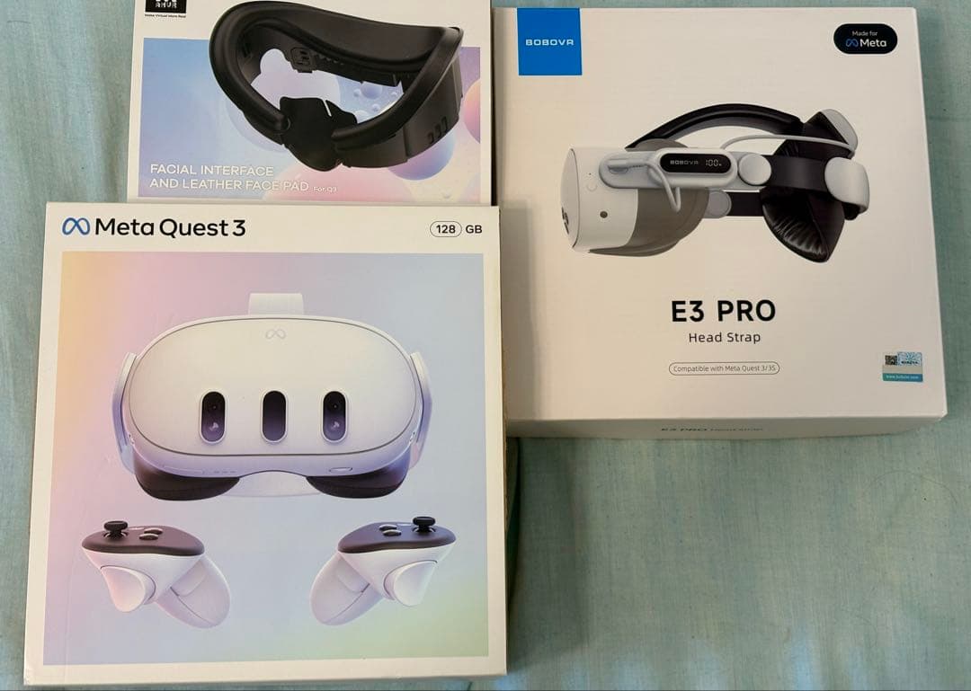 Quest3 128GB BOBOVR E3 Pro セット