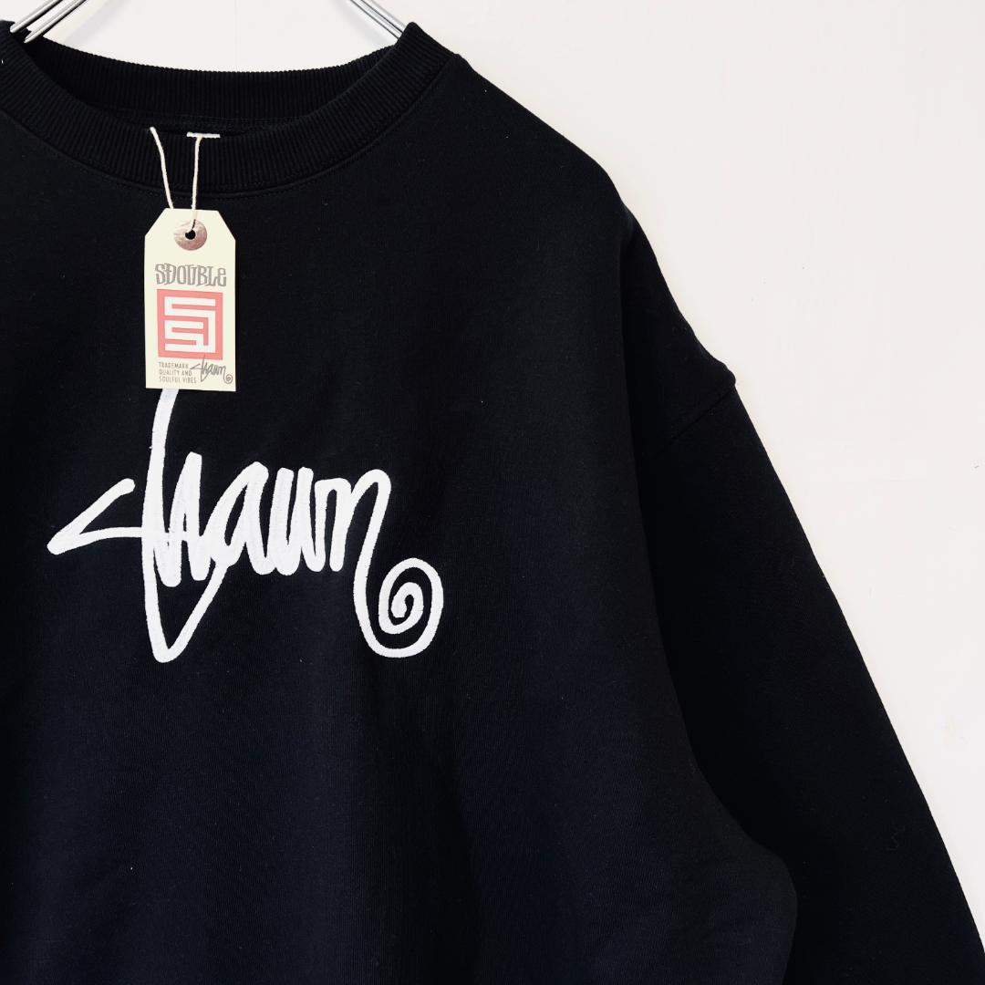 海外限定 トレーナー 刺繍 ワールドツアー 裏起毛 M エスダブル