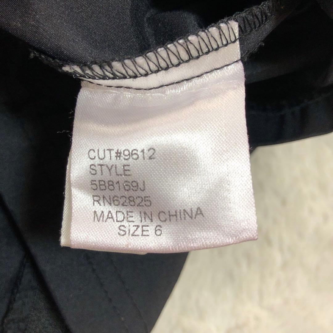 タダシショージ*フリルブラウス　長袖　スタンドカラー　ブラック　6