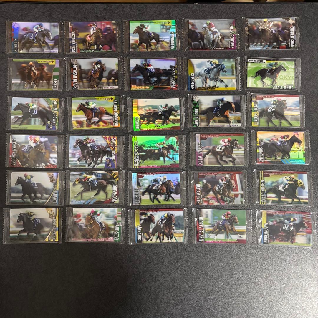 サラブレッドホースコレクション　ウエハース　カード　第1R 第2R コンプセット
