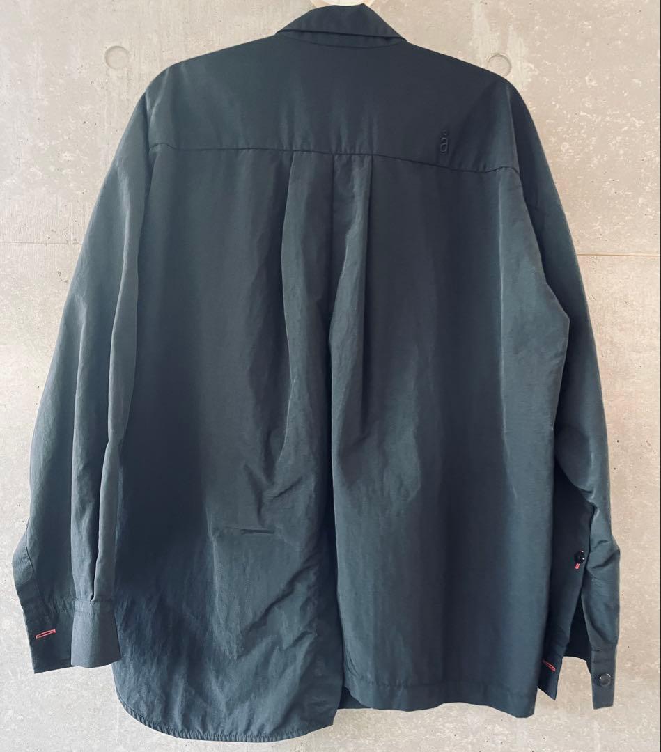 【定価￥31,900】nagonstans シャツ 撥水素材 黒 ブラック