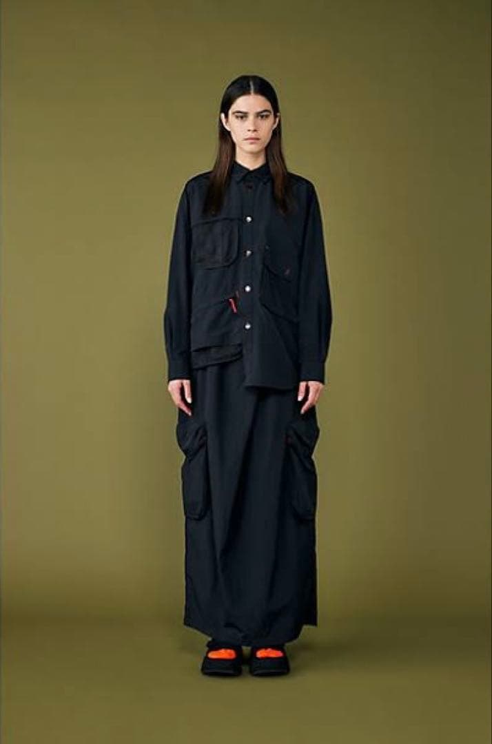 【定価￥31,900】nagonstans シャツ 撥水素材 黒 ブラック