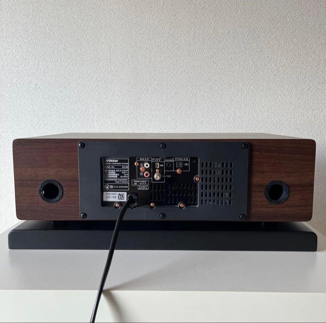 Victor ミニコンポ ウッド調デザイン EX-D6 LK-EX10セット