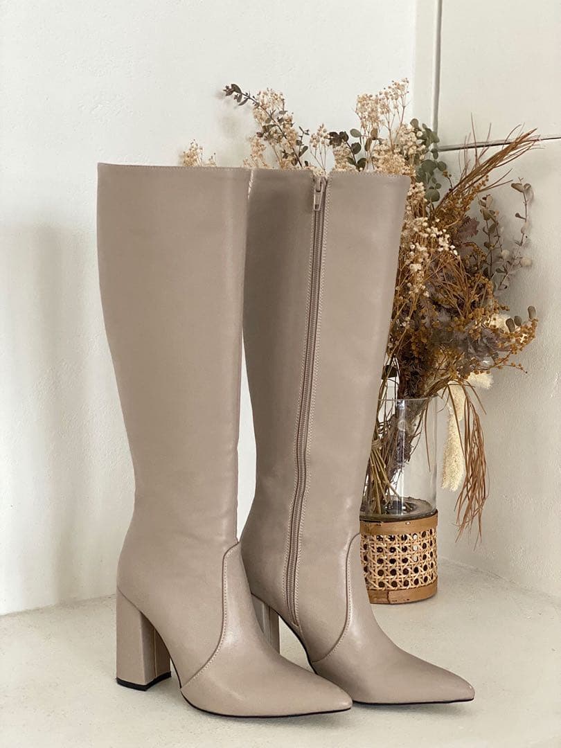 QUNG ラパンストレートロングブーツ