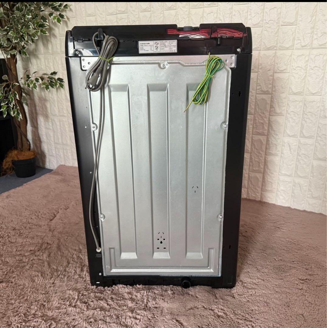 2024年製 黒い2ドア冷蔵庫　洗濯機