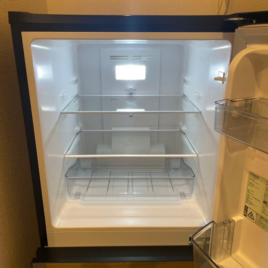 TWINBIRD HR-GJ12B 121L 2ドア冷凍冷蔵庫