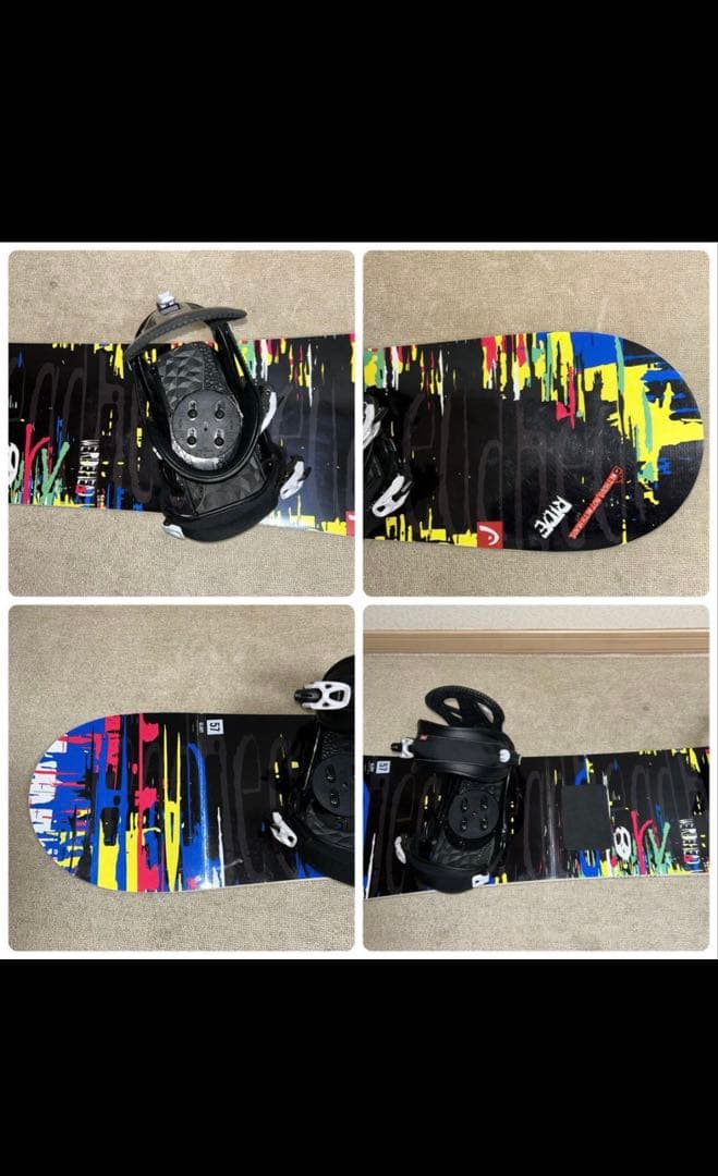 最高峰‼️【美品】HEAD／メンズ スノーボードセット ビンディング付／157