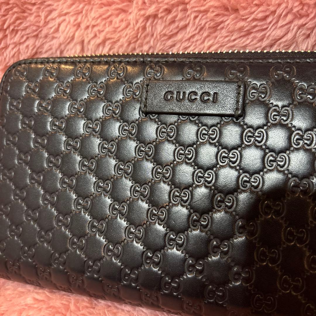 【美品！】GUCCI ブラック 長財布　メンズ　レディース