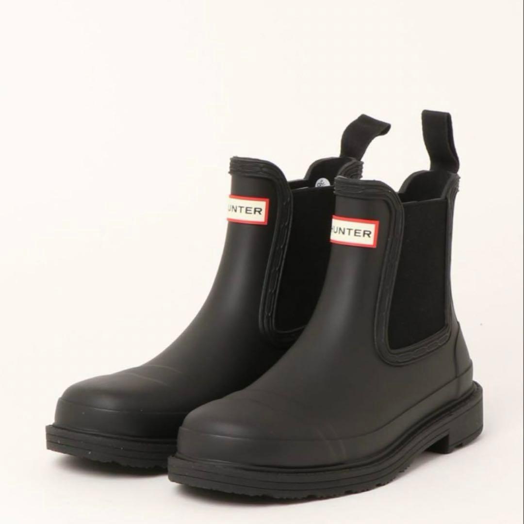 ハンター 長靴　コマンド チェルシー マット レディース サイドゴア