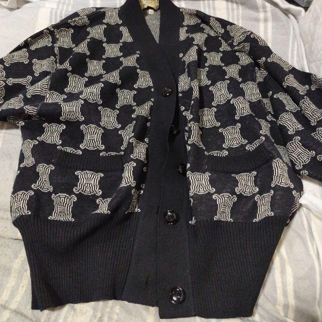 d*9様 CELINE　セリーヌ　カーディガン　ニット　ビンテージ　38