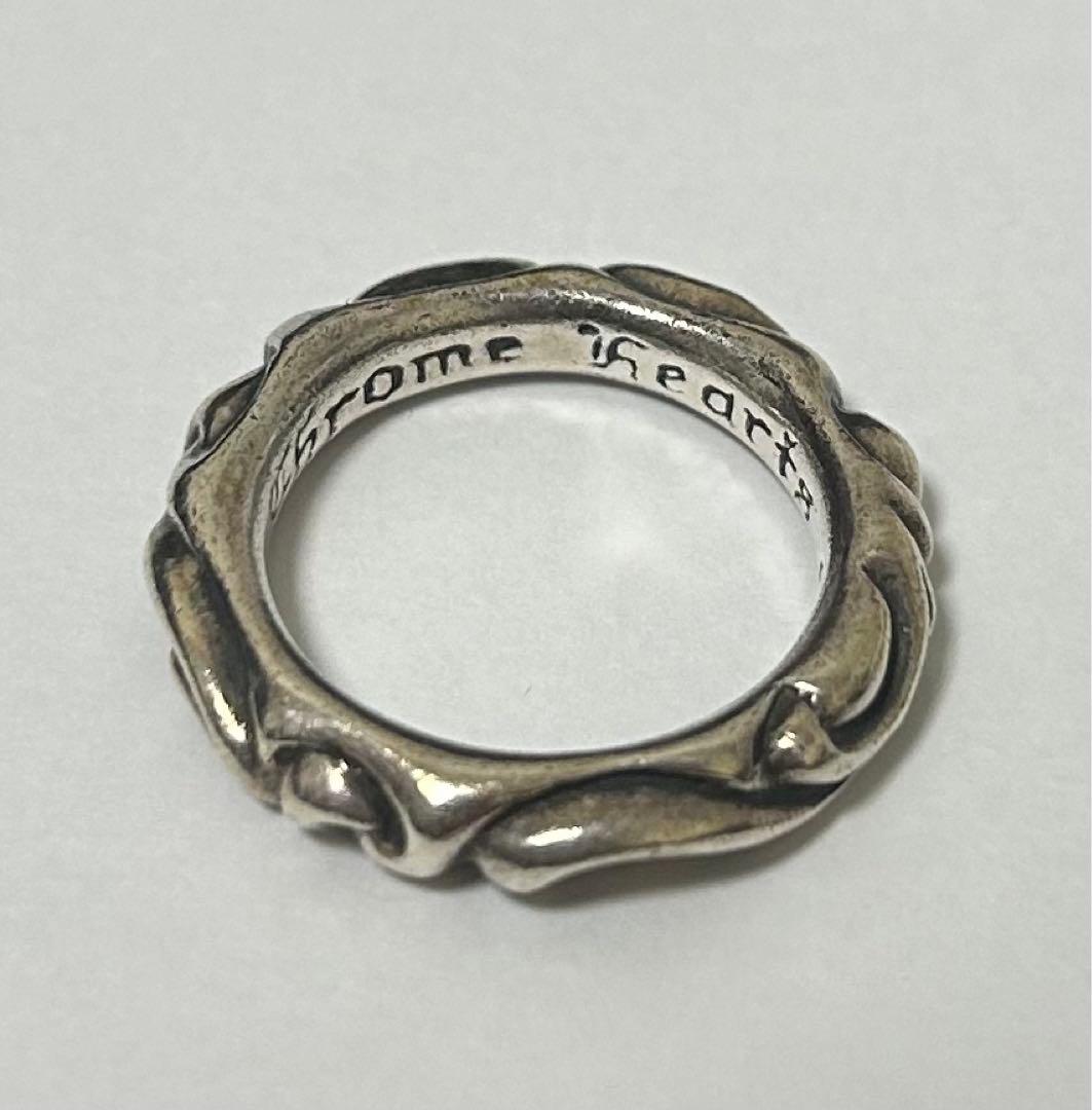 確実正規品　クロムハーツ　スクロールバンドリング　18号