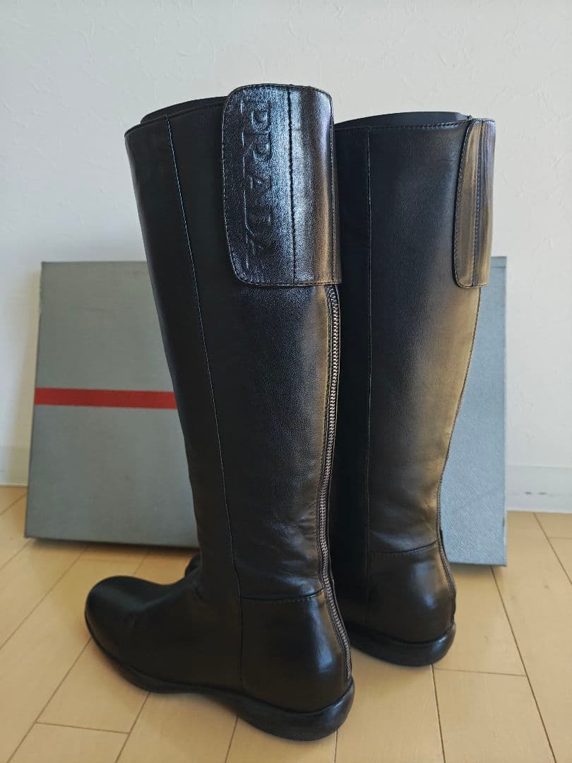 PRADA SPORT プラダ スポーツ レザー ロングブーツ サイズ37.5
