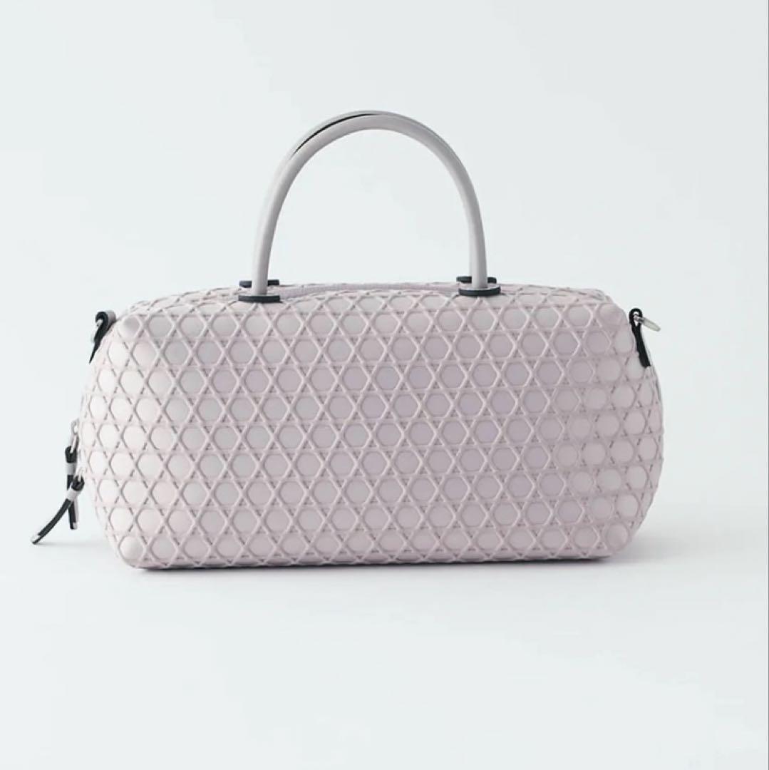 Lapuohラクーオ　ミニボストン　ライトグレー