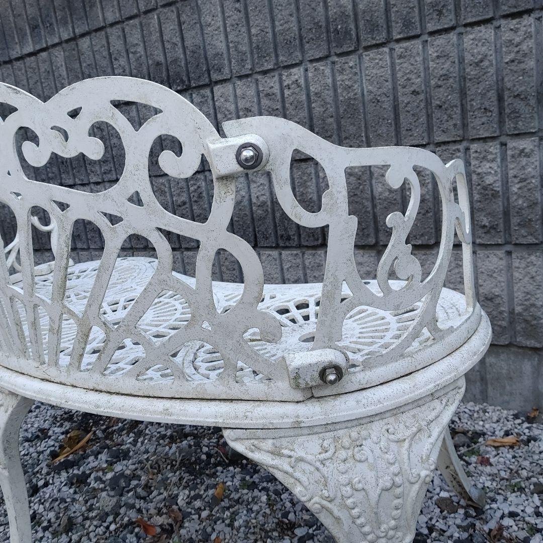 1/2　Garden Bench ガーデン ベンチ White ホワイト送料無料