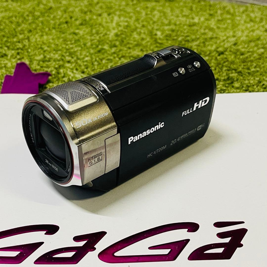 パナソニック デジタルハイビジョンビデオカメラHC-V720M ブラック 動作品