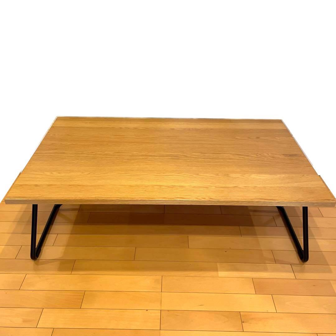 無印良品 折りたたみローテーブル オーク材 幅120