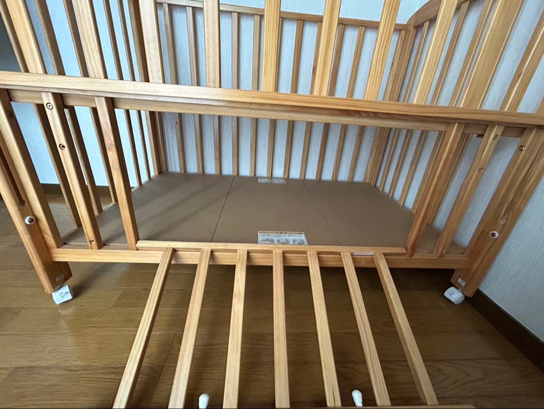 【直接引き取り福岡市】KATOJI ベビーベッド ハイタイプ 標準サイズ