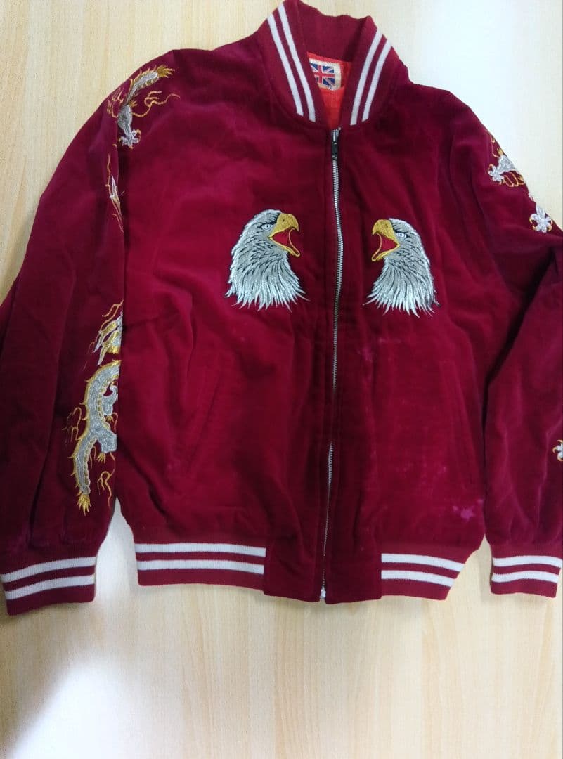 London　F.B.横須賀 　ベロア　スカジャン