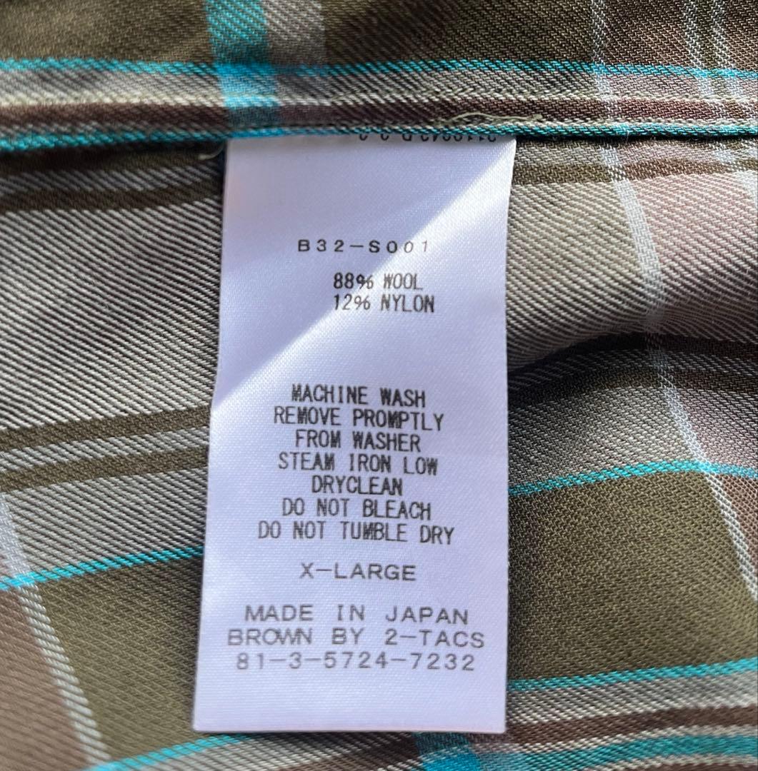 【美品】brownby2tacs ウールシャツ