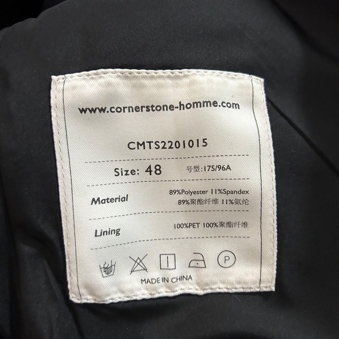 トップス CORNERSTONE 22ss black shirt jacket