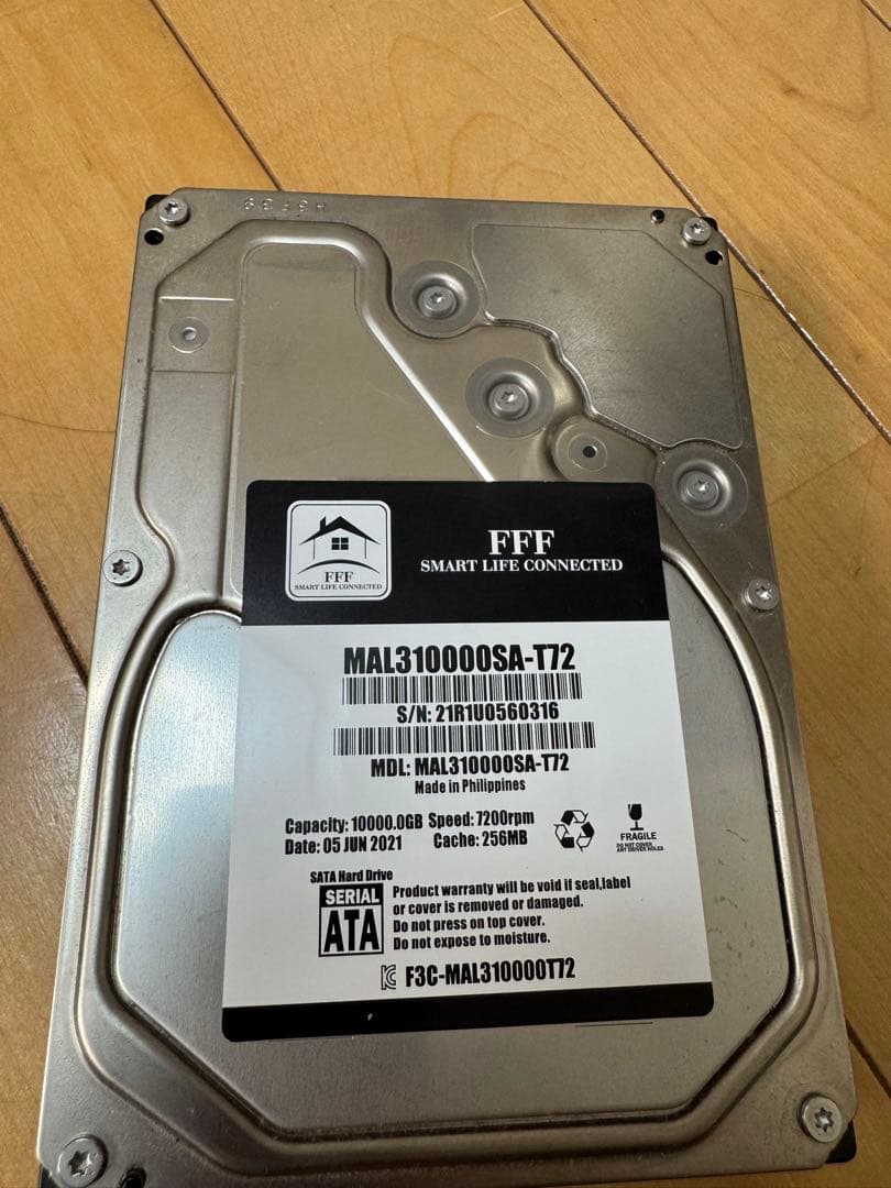 内蔵型ハードディスクドライブ 10TB HDD