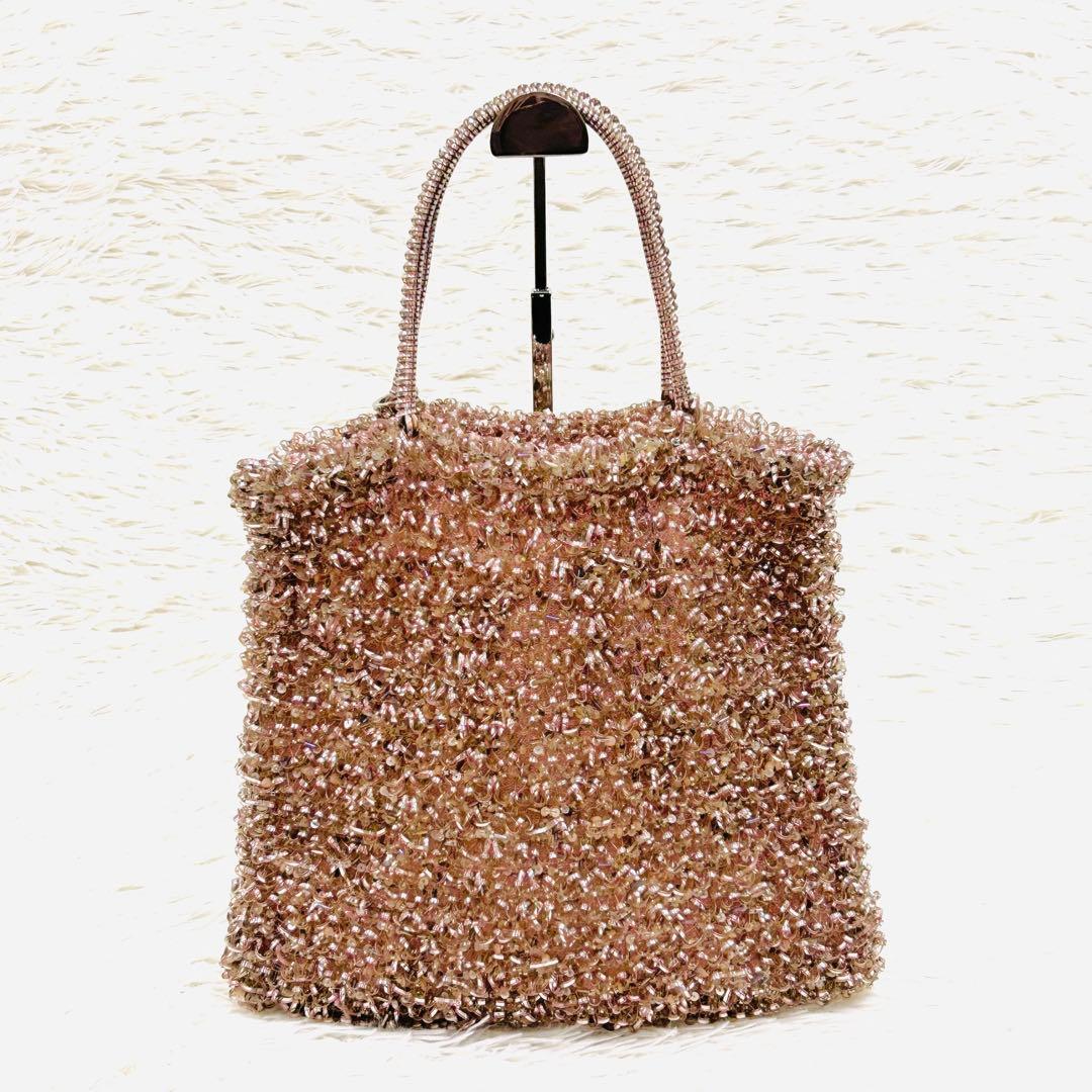 ANTEPRIMA ワイヤーグリッター　ハンドバッグ　裏地付　ピンク