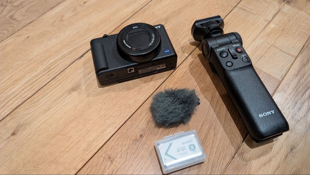 SONY ZV-1 シューティンググリップ 予備バッテリーセット美品