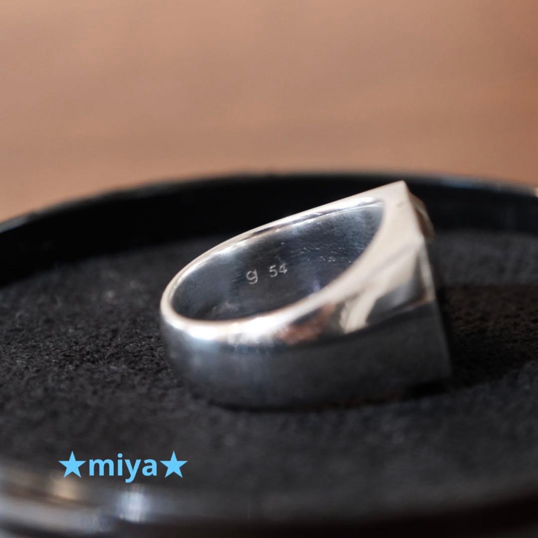 【希少】TOMWOOD / Cushion Black MOP / 54 リング