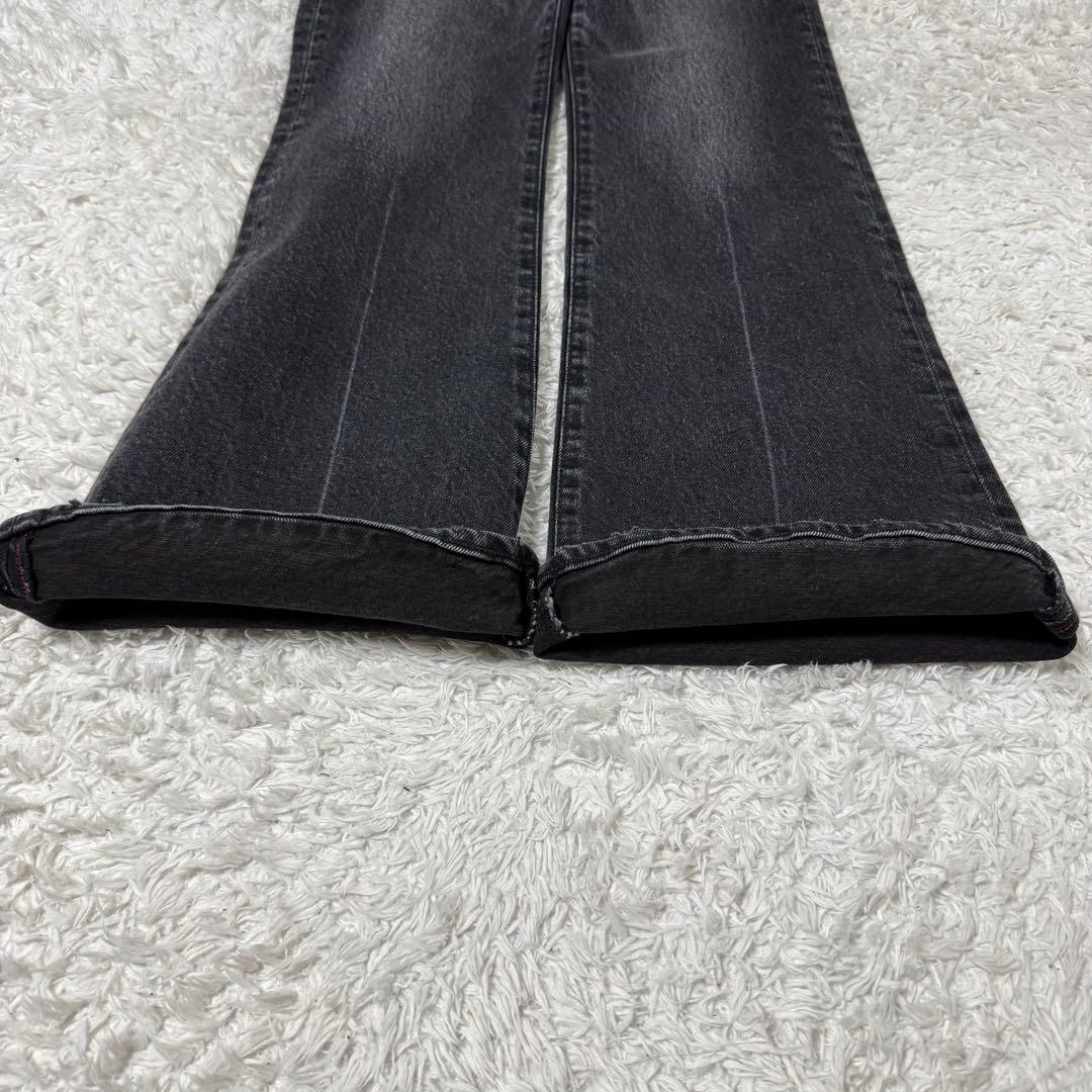 パンツ MOUSSY MVS FLARE BLACK DENIM 24