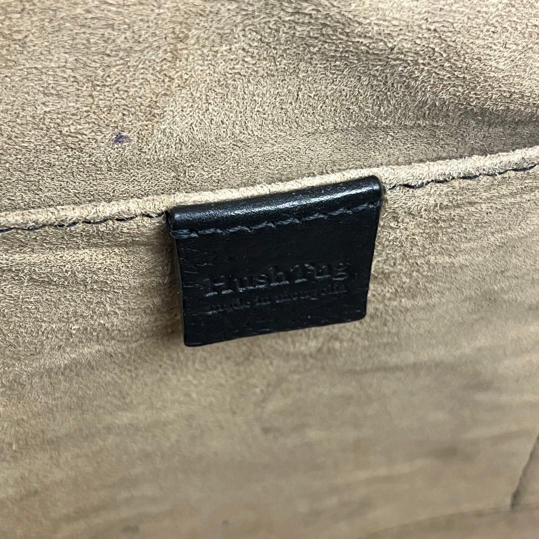 大人気✨ HushTug ハッシュタグ トートバッグ ブラック レザー ビジネス