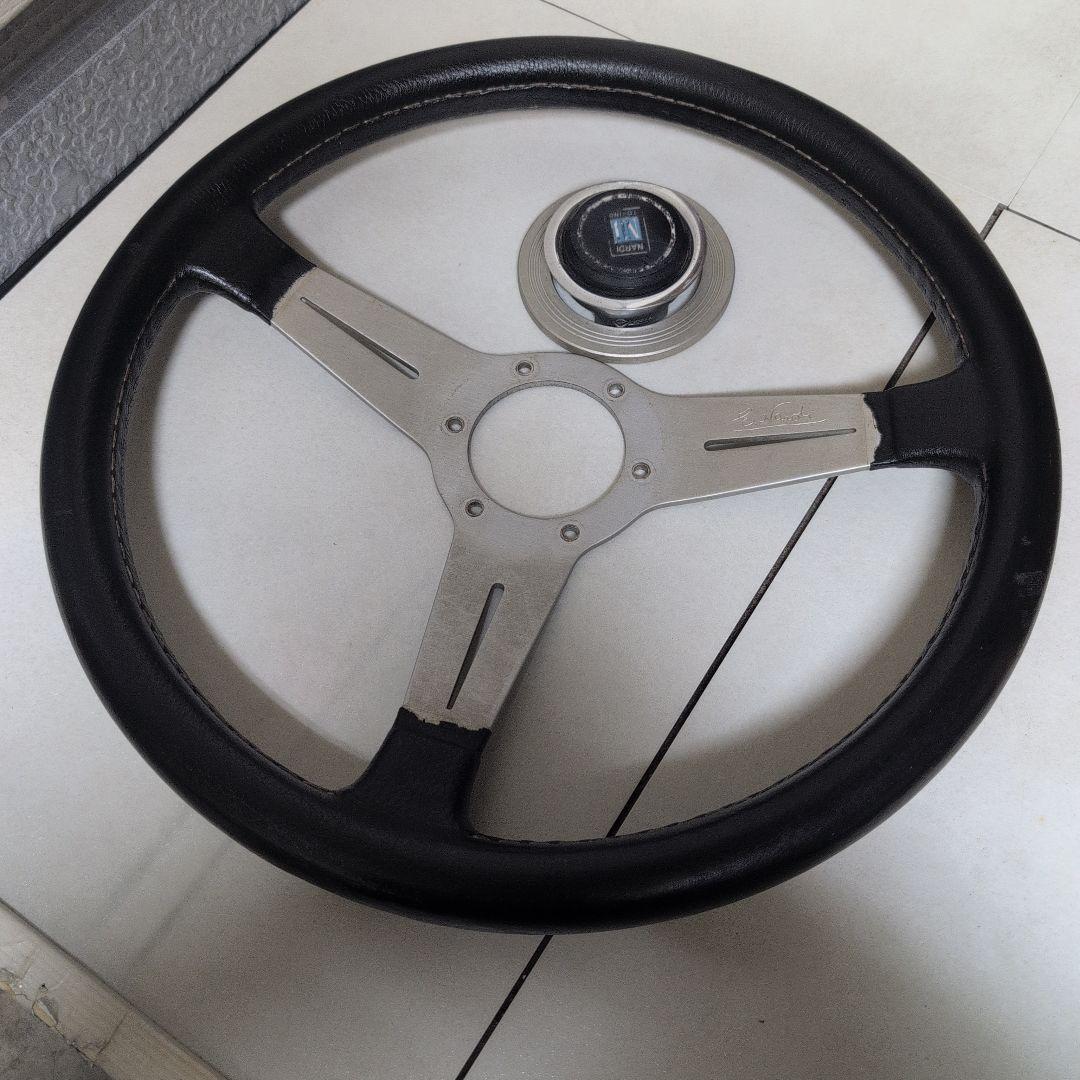 NARDI ステアリングホイール 黒　約35.5