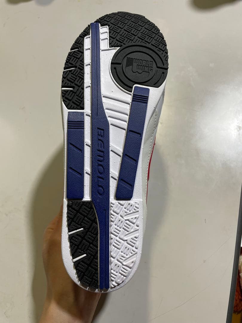 BEMOLO トレーニングシューズ 1150 WH×RED 26.0cm