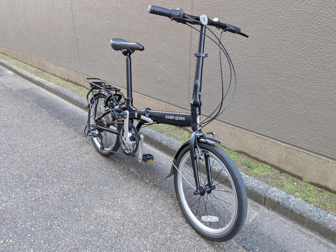 HARRY QUINN 折りたたみ自転車 ブラック　ハリークイン　ロングブライト