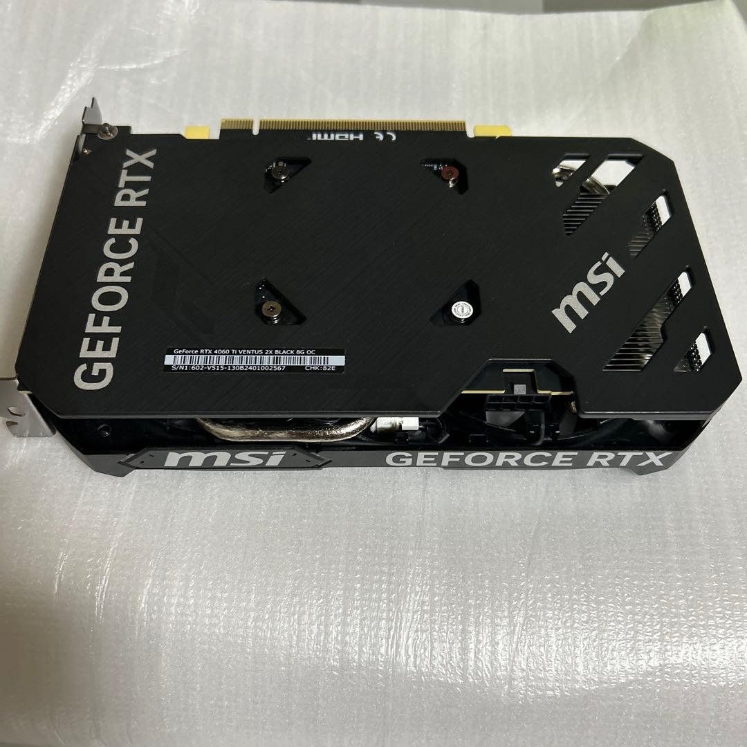 グラフィックボード・グラボ・ビデオカード MSI GeForce RTX4060Ti 8gb