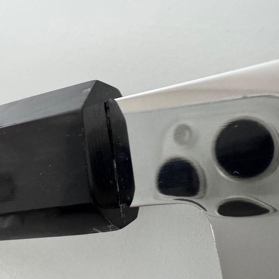 270mm 切付柳刃包丁 全鋼 鏡面 黒檀・黒水牛角八角柄