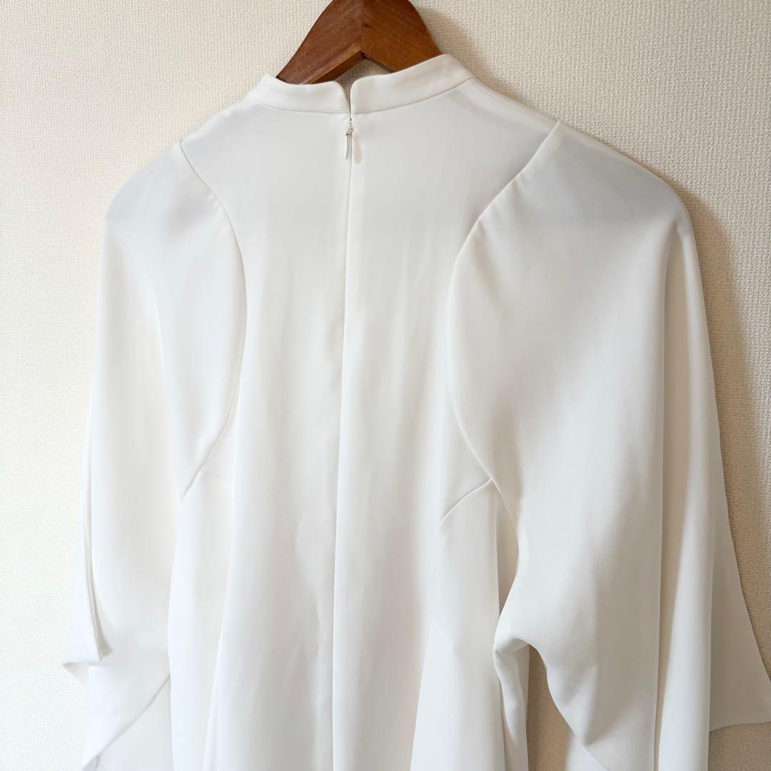 2024✨エンフォルド PEツイル ドレープ プルオーバー 長袖ブラウス 38