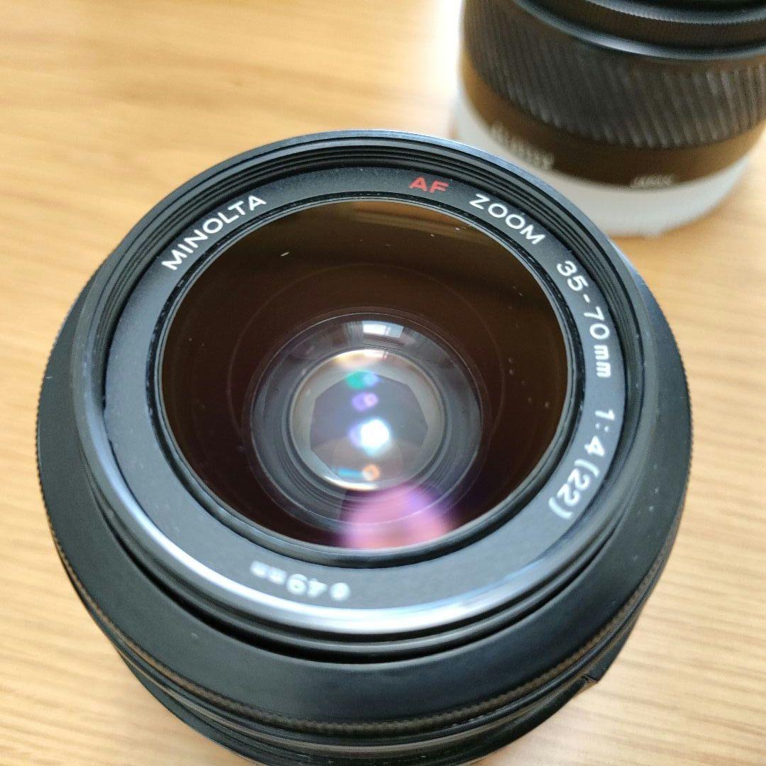 MINOLTA α-7 フィルム一眼レフカメラ 【レンズ2本 フイルム付き】