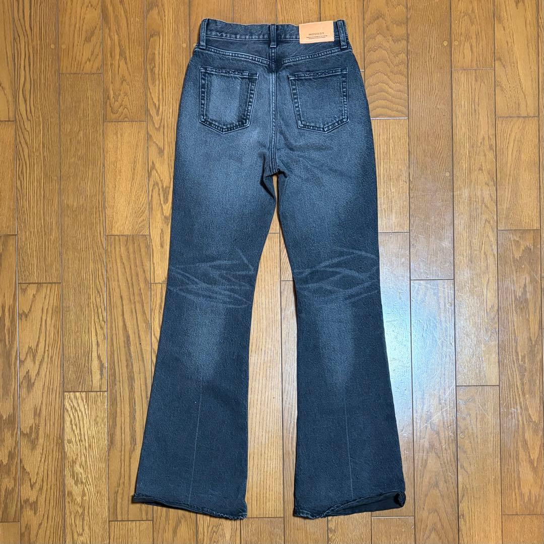 MOUSSY MVS BLACK FLARE (L) フレア ロングサイズ 26