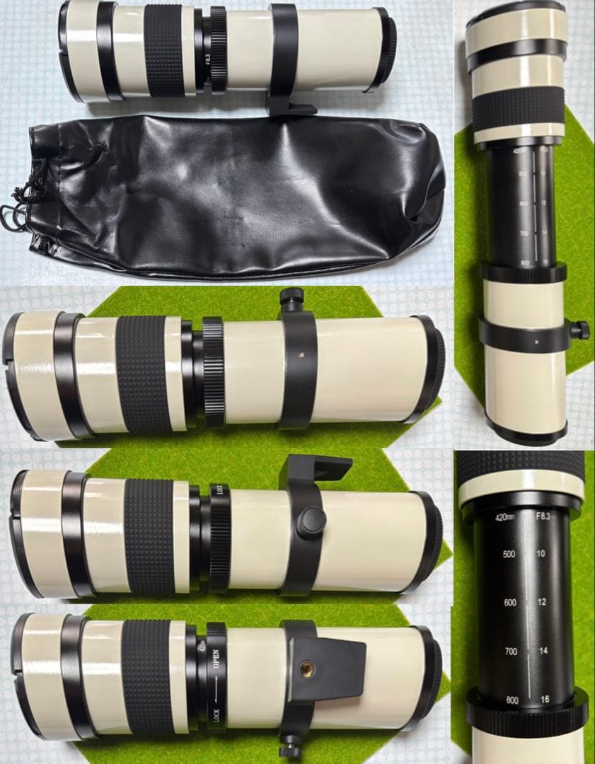 Canon EOS シリーズ対応 望遠レンズ スーパーズームレンズ ホワイト