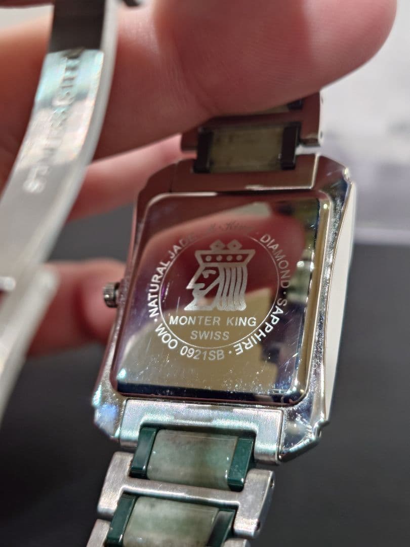 モンテキング　天然翡翠　レディース腕時計　可動品