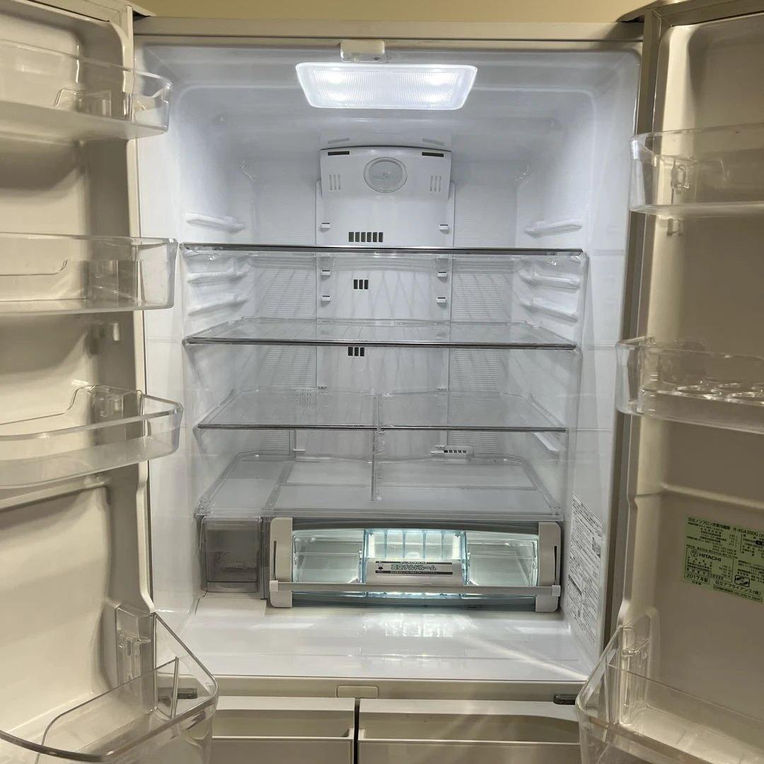 【美品】HITACHI 6ドア冷蔵庫 430L R-XG4300G