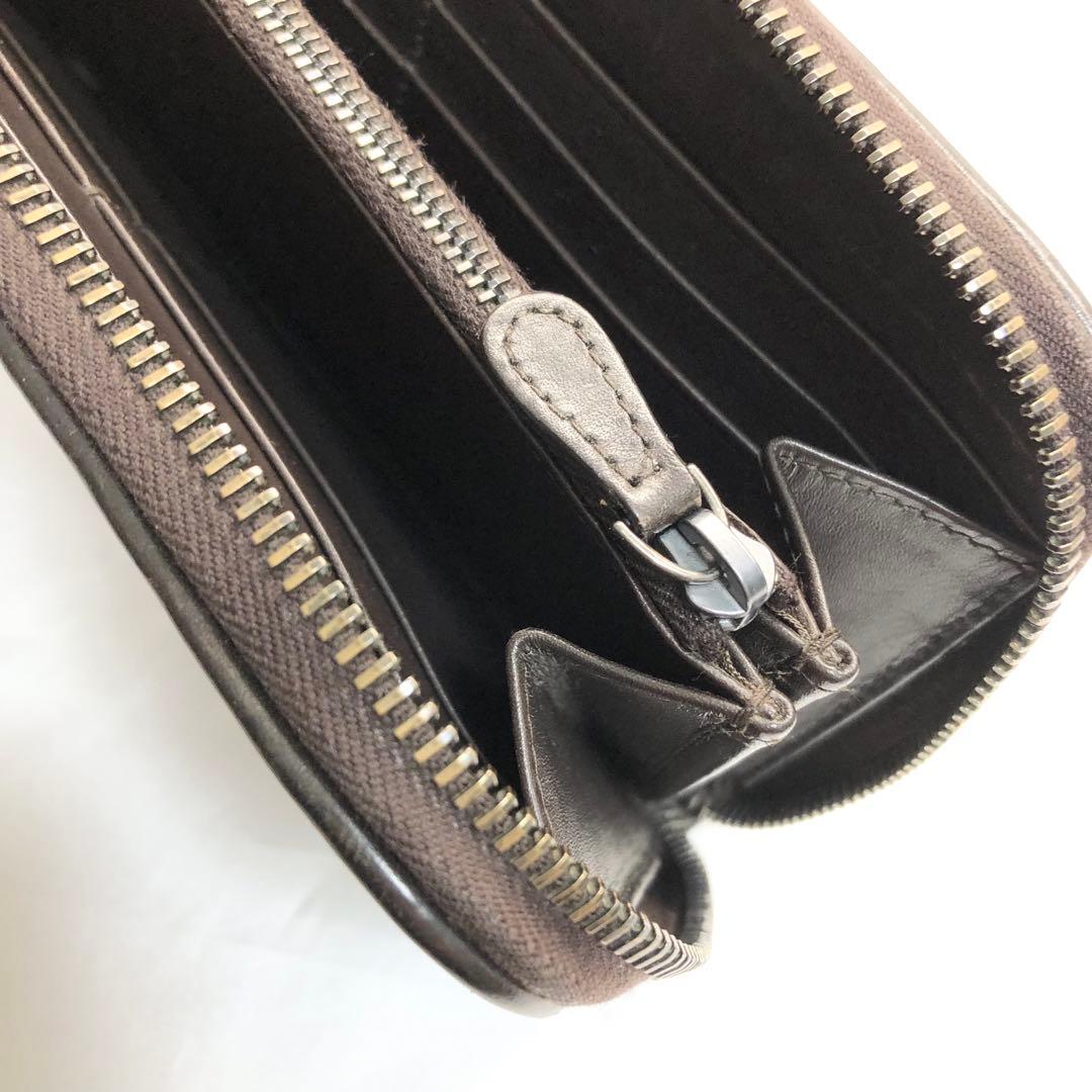 BOTTEGA VENETA ボッテガ　イントレチャート 長財布　ブラウン