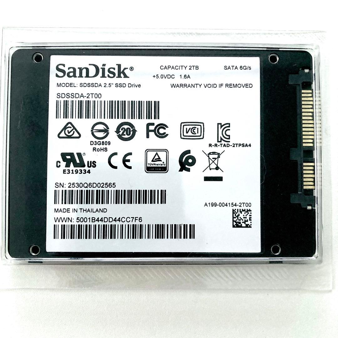 内蔵型SSD SanDisk SSD PLUS SDSSDA-2T00 / SATA 6G/s