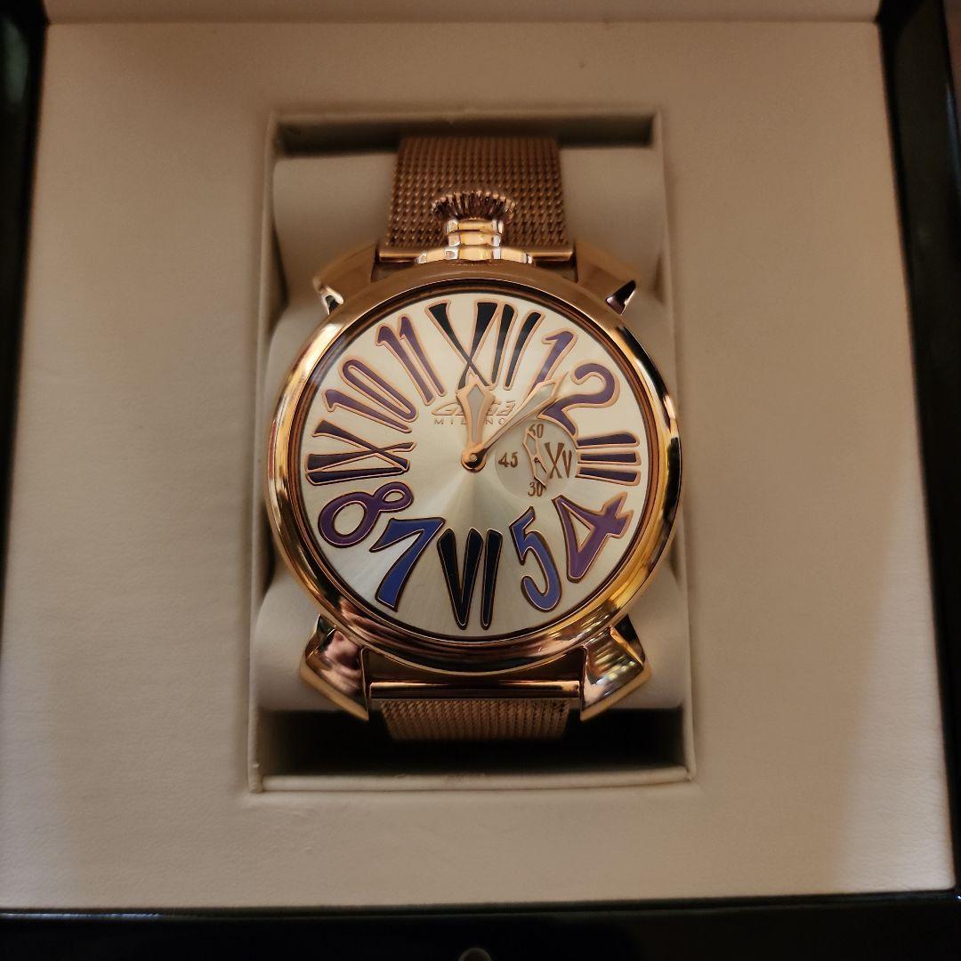 ガガミラノ　SLIM46　ゴールド