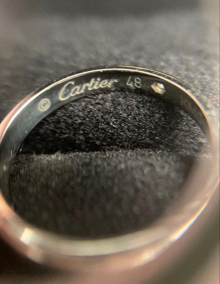 正規店購入 Cartier カルティエ プラチナダイヤリング 8号