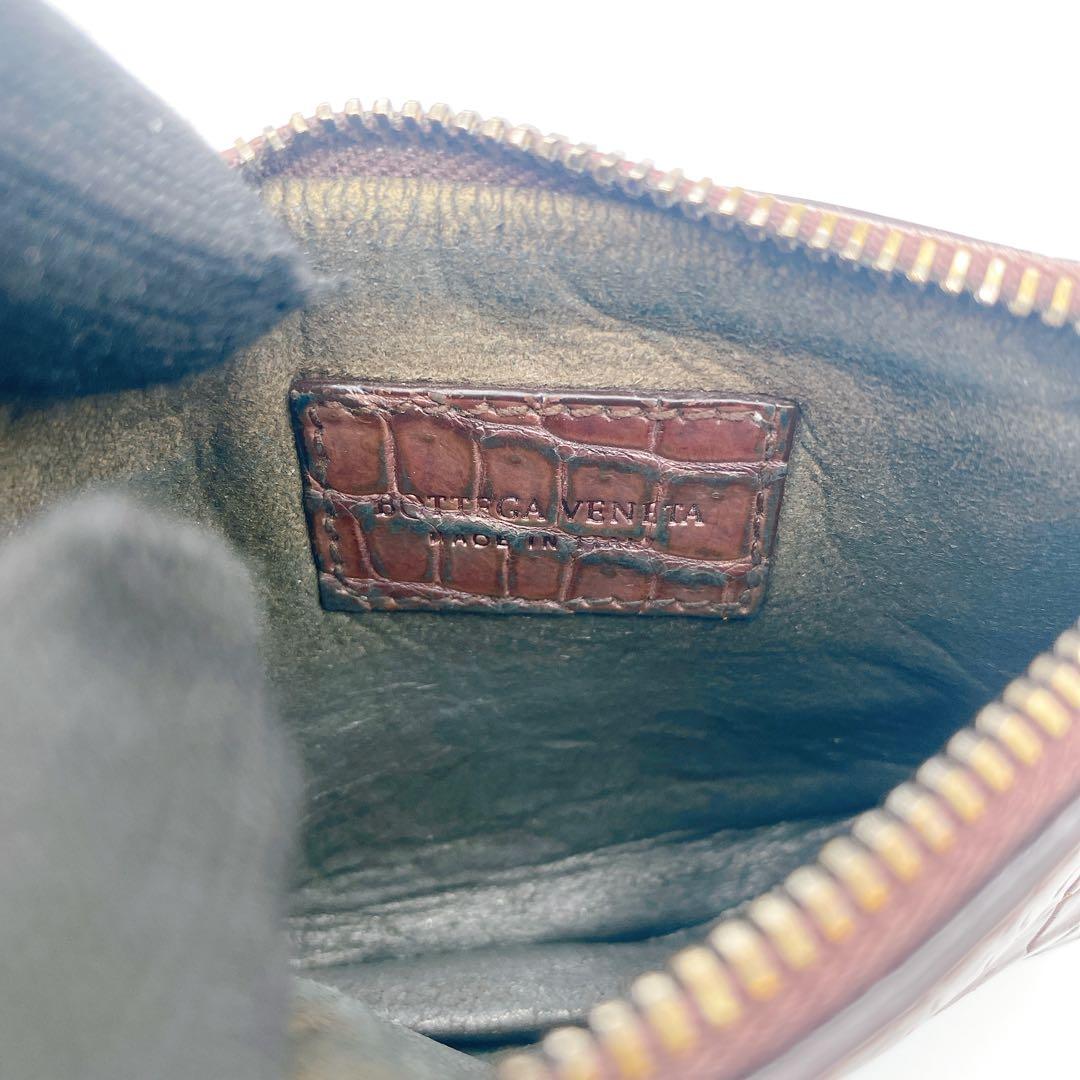 【激レア】BOTTEGA VENETA ボッテガ クロコダイル ケース 茶