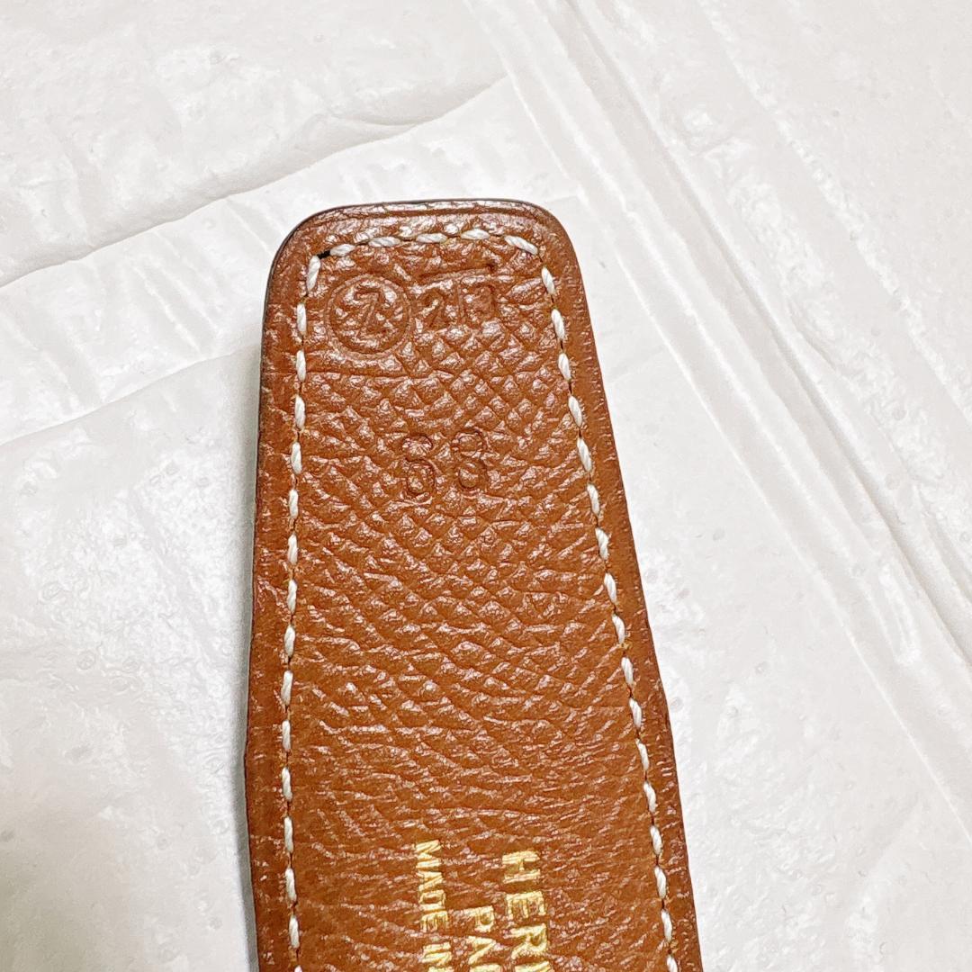 HERMES リバーシブル ベルト ブラック×ブラウン ボックスカーフ Z刻印