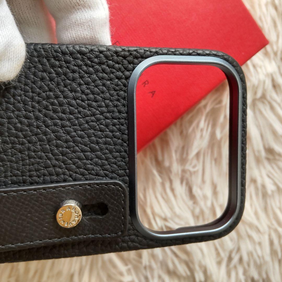 超極美品✨ボナベンチュラ iPhone 17pro ブラック シルバー ハンドル